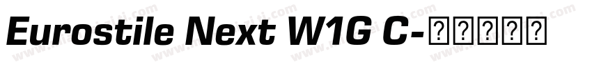 Eurostile Next W1G C字体转换